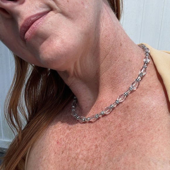 ✨ Swarovski Choker Crystal Swan Necklace w/Extender - Adjustable ✨ - Picture 10 of 13